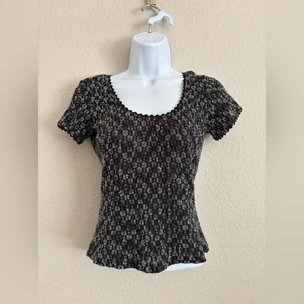 Vintage Rampage‎ Short Sleeve Textured Baby Tee Medium Y2K
